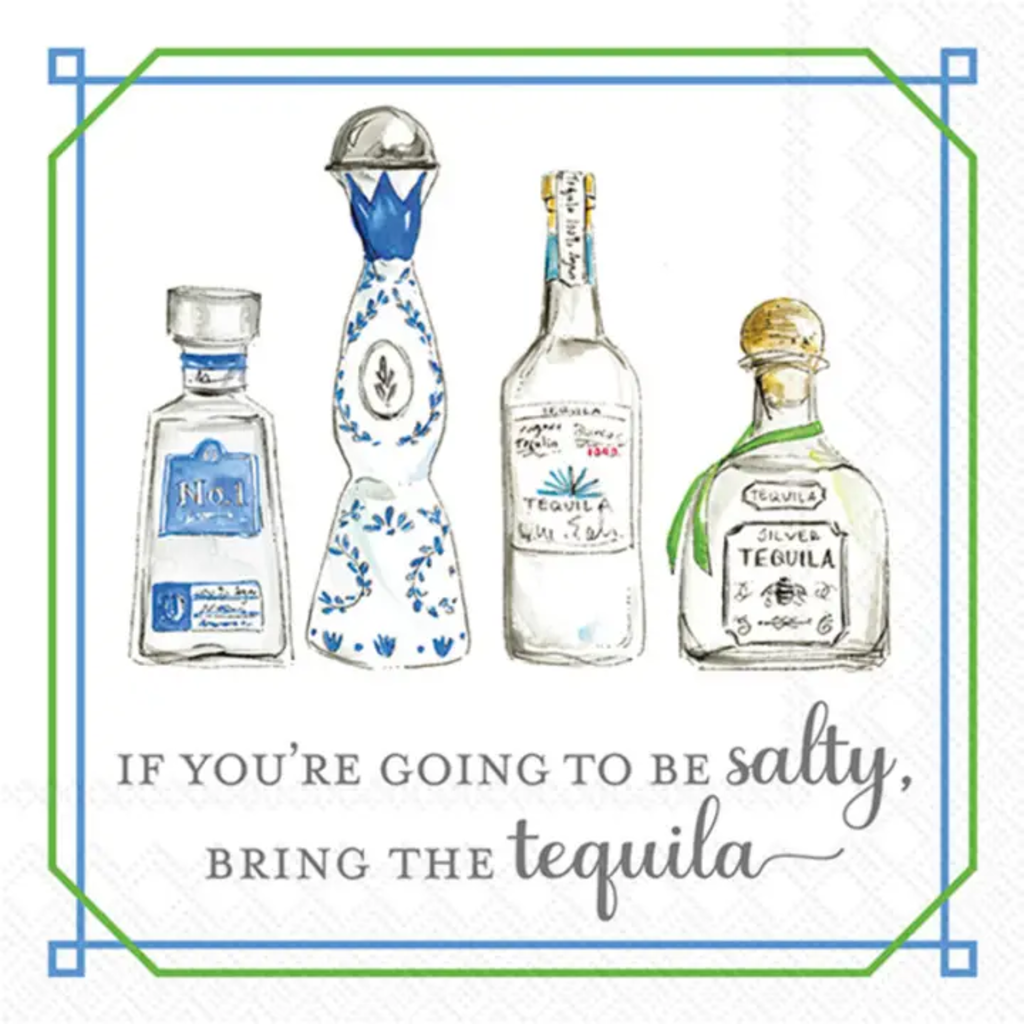 BRING THE TEQUILA PAPER COCKTAIL NAPKINS