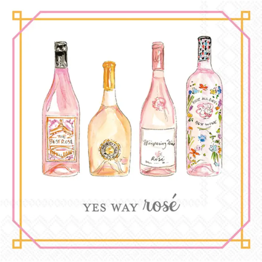YES WAY ROSE PAPER COCKTAIL NAPKINS