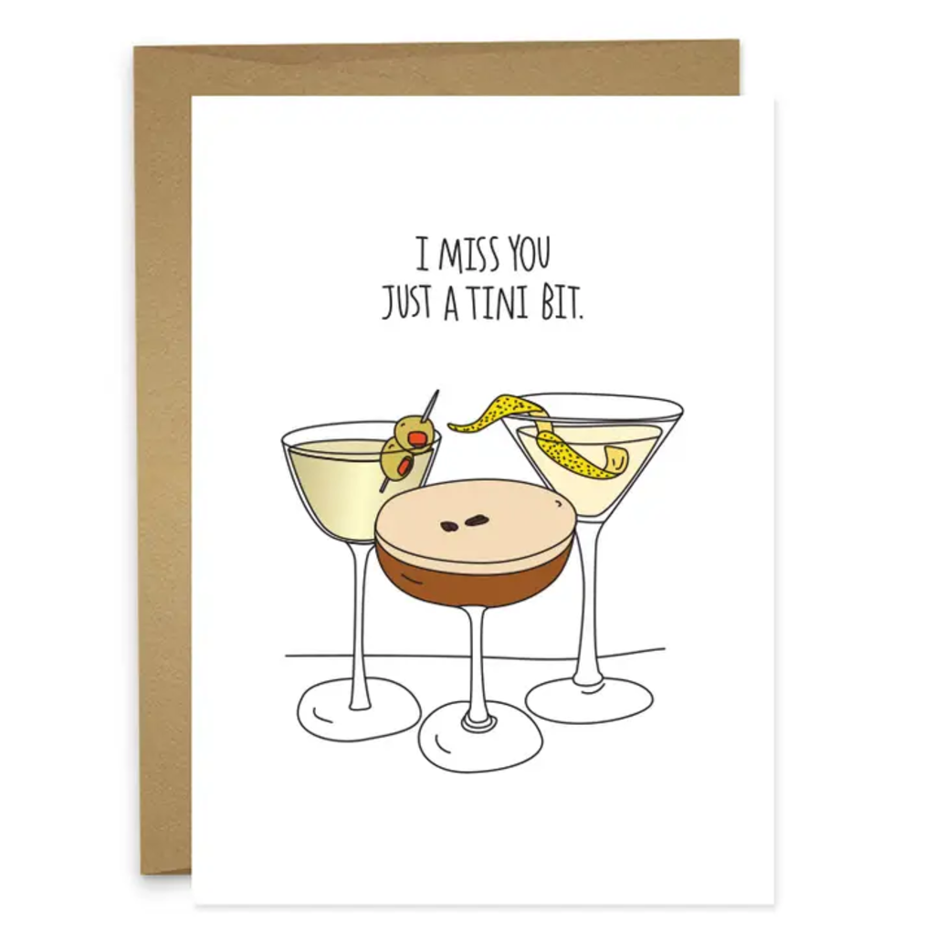 MISS YOU TINI BIT GREETING CARD