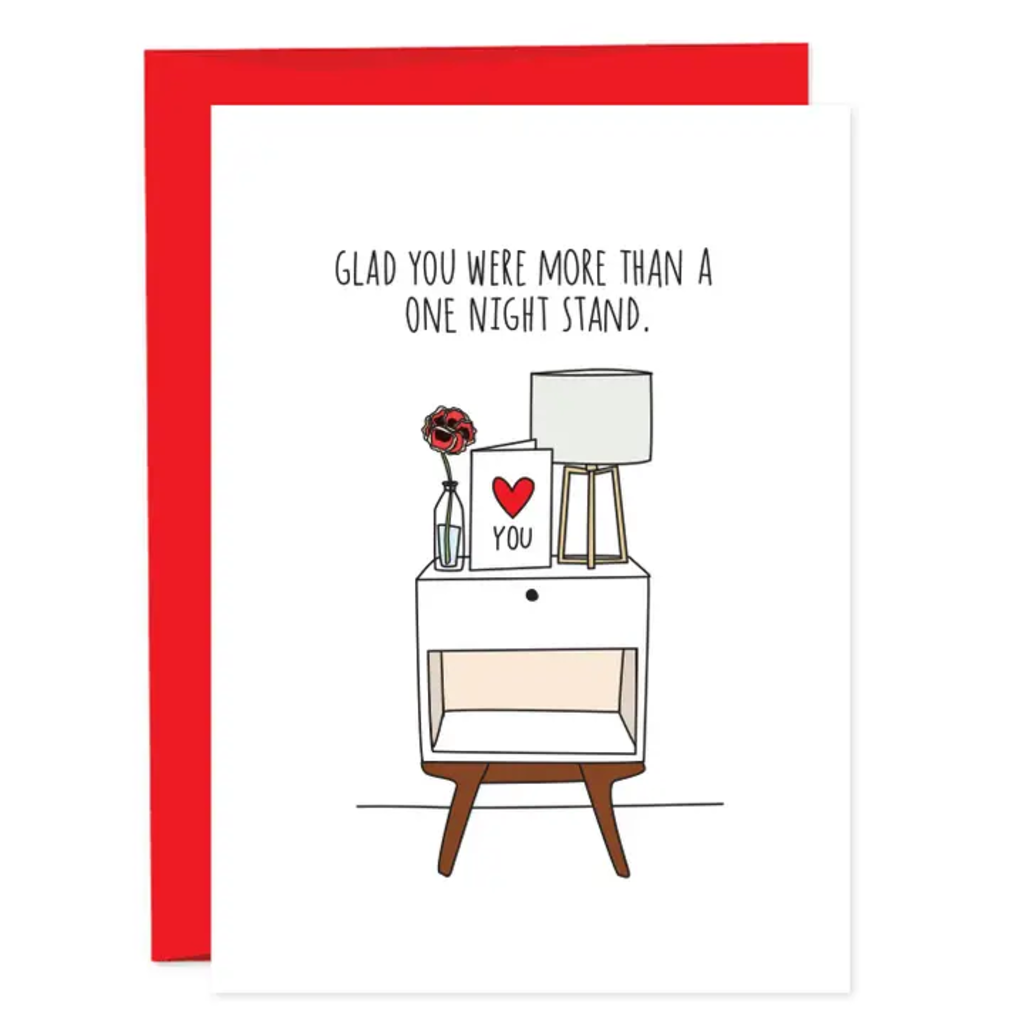 ONE NIGHT STAND GREETING CARD