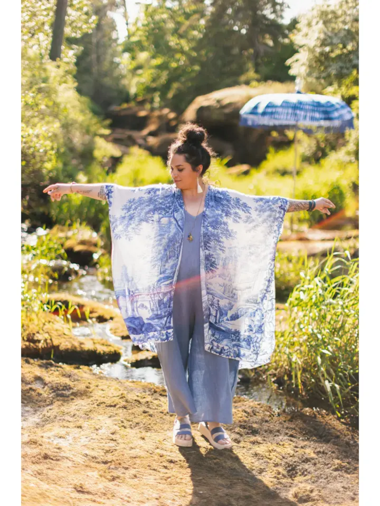 LET THE LIGHT IN BOHEMIAN GODDESS STARDUSTER BAMBOO KIMONO