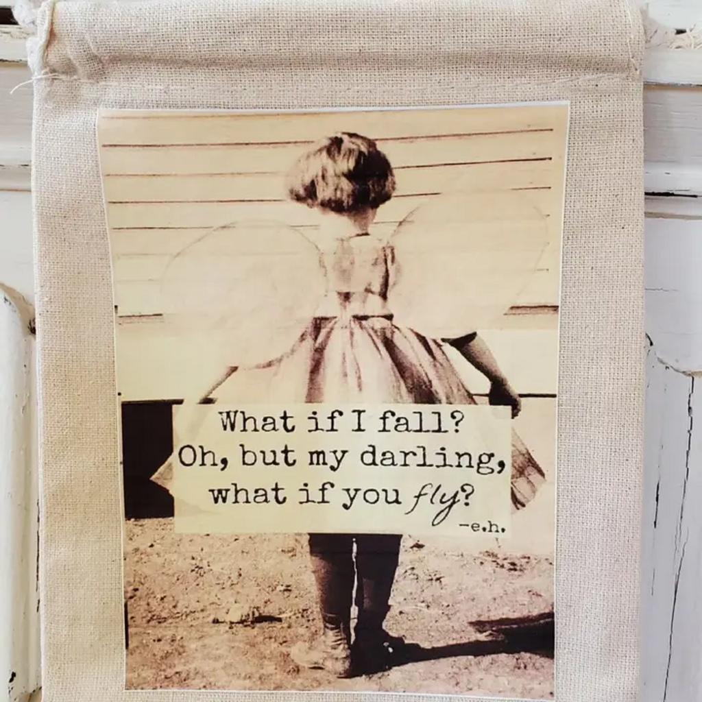 WHAT IF YOU FLY CANVAS GIFT BAG