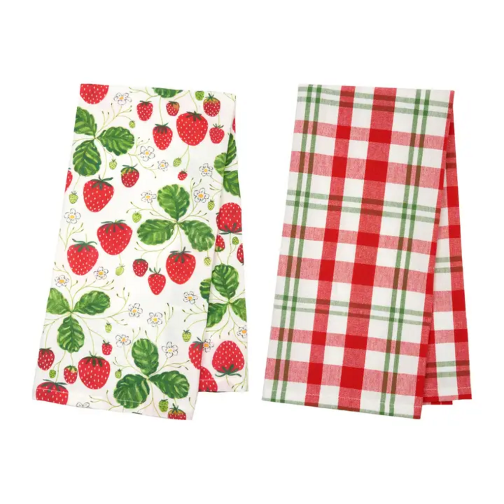 STRAWBERRY PATCH KITCHEN TOWEL & BAG SET