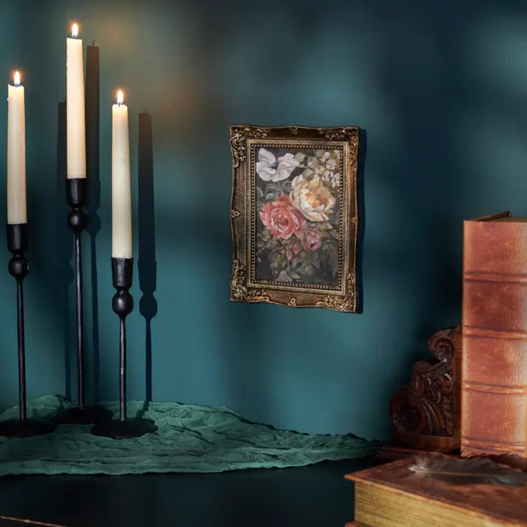 MOODY FLORAL FRAMED WALL ART