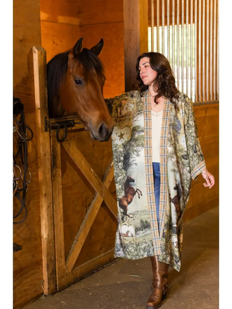 BORN TO RUN DUSTER BAMBOO KIMONO