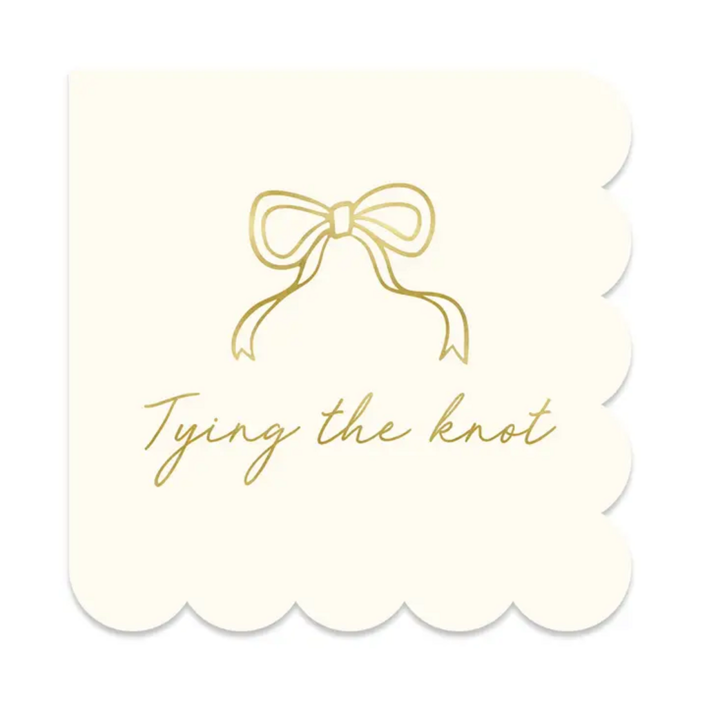 TYING THE KNOT COCKTAIL NAPKINS