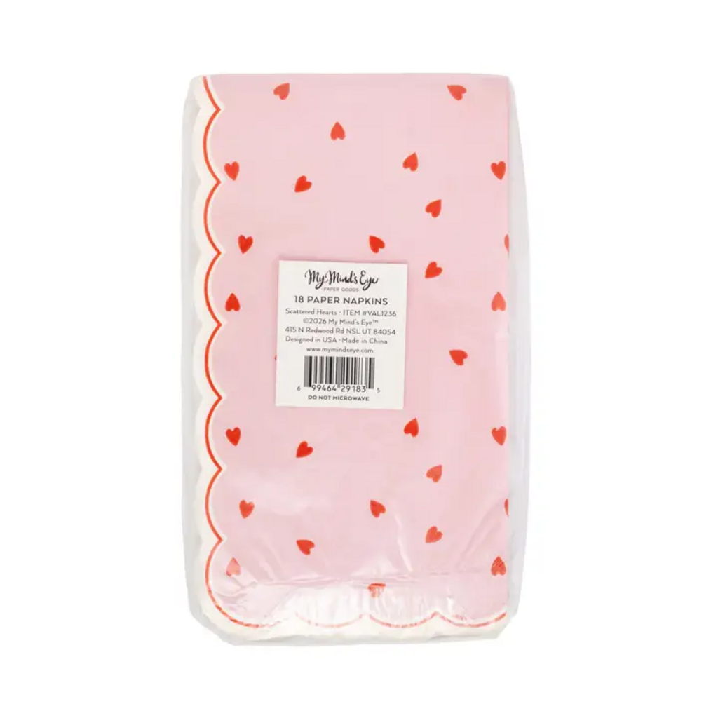 SCATTERED HEARTS GUEST NAPKINS