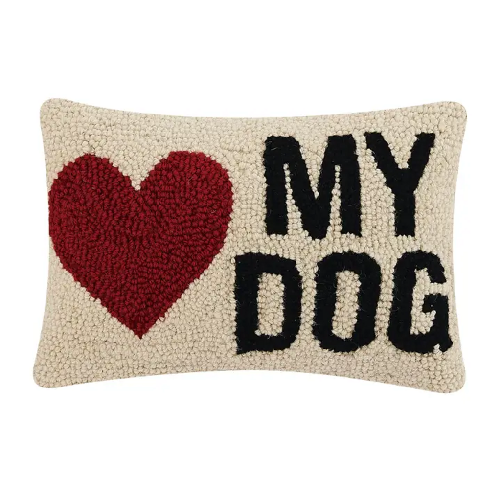 HEART MY DOG PILLOW