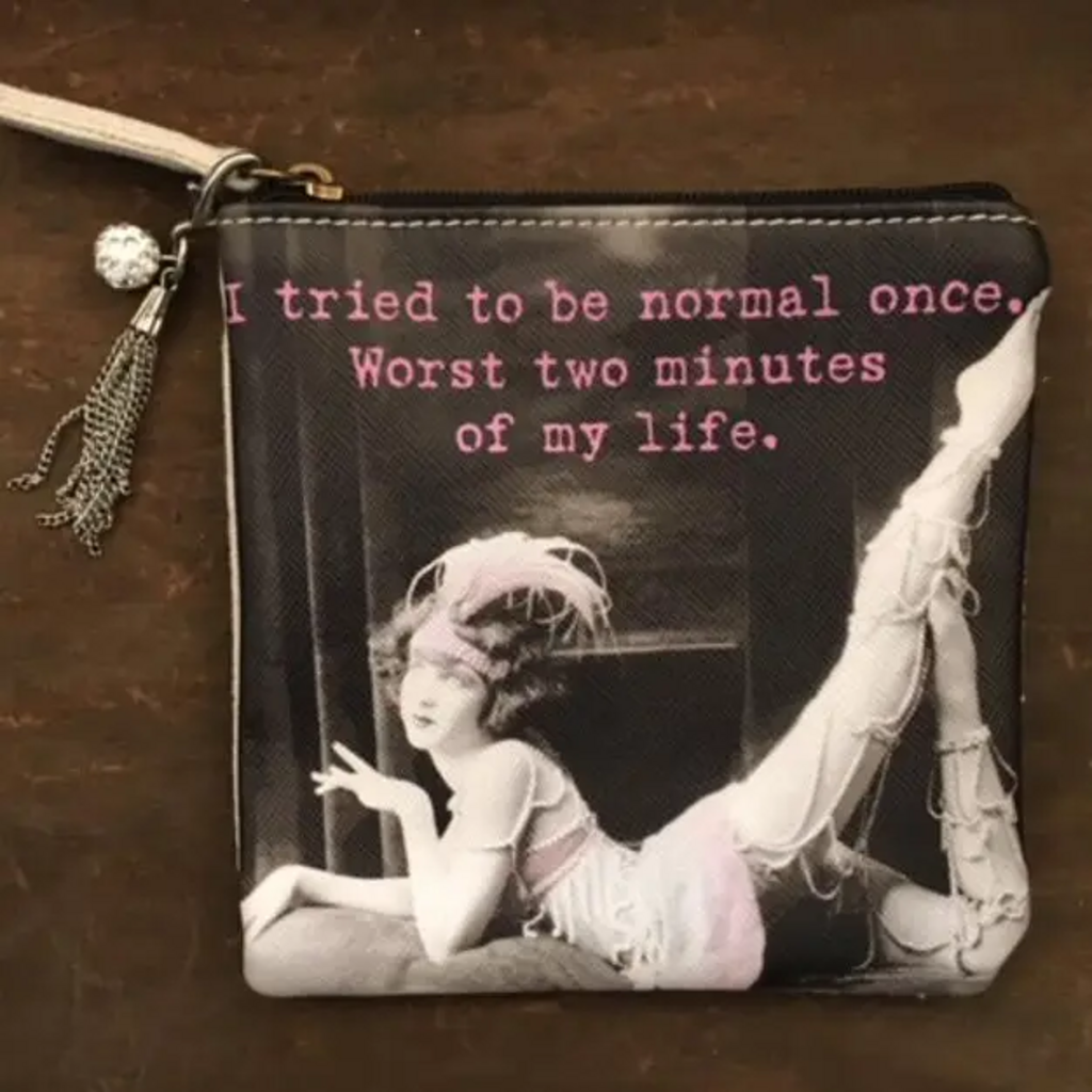 TRIED TO BE NORMAL COIN PURSE