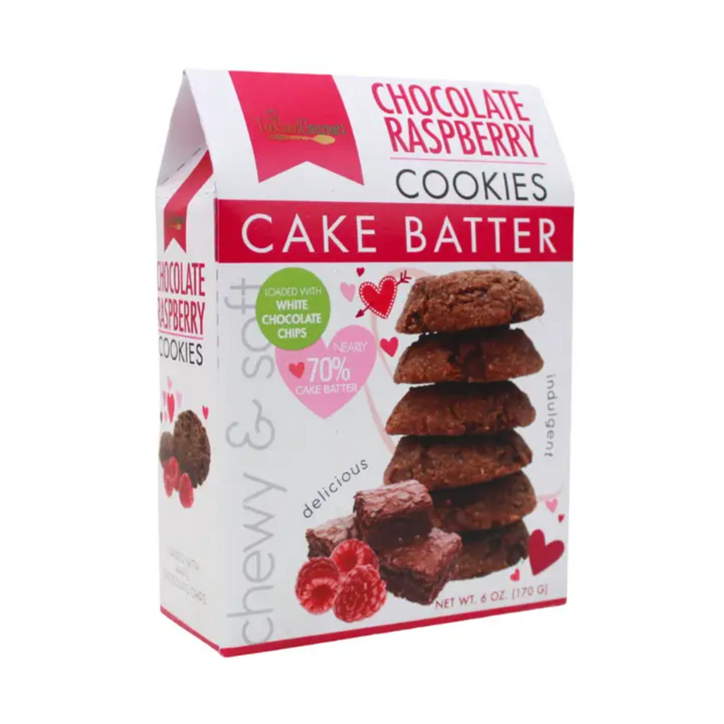 CHOCOLATE RASPBERRY CAKE BATTER COOKIES
