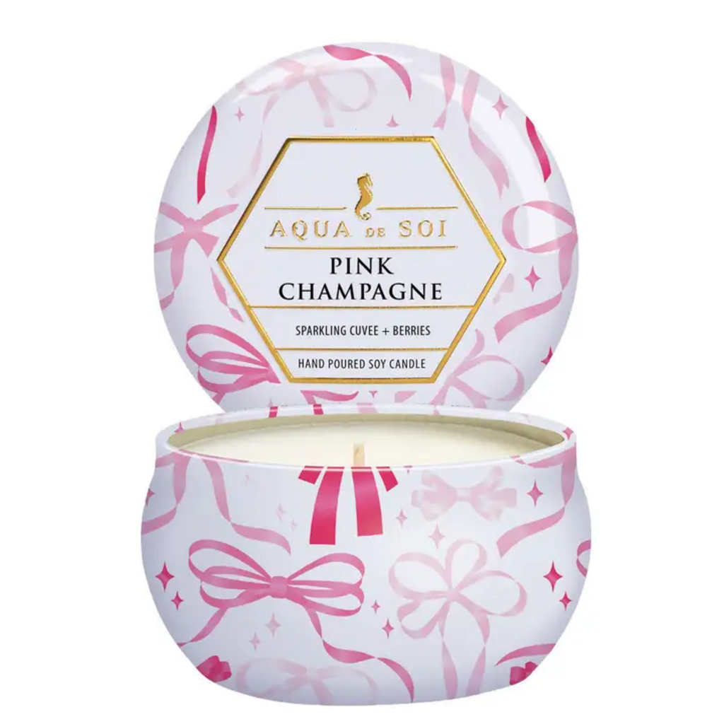 4OZ PINK CHAMPAGNE TRAVEL CANDLE