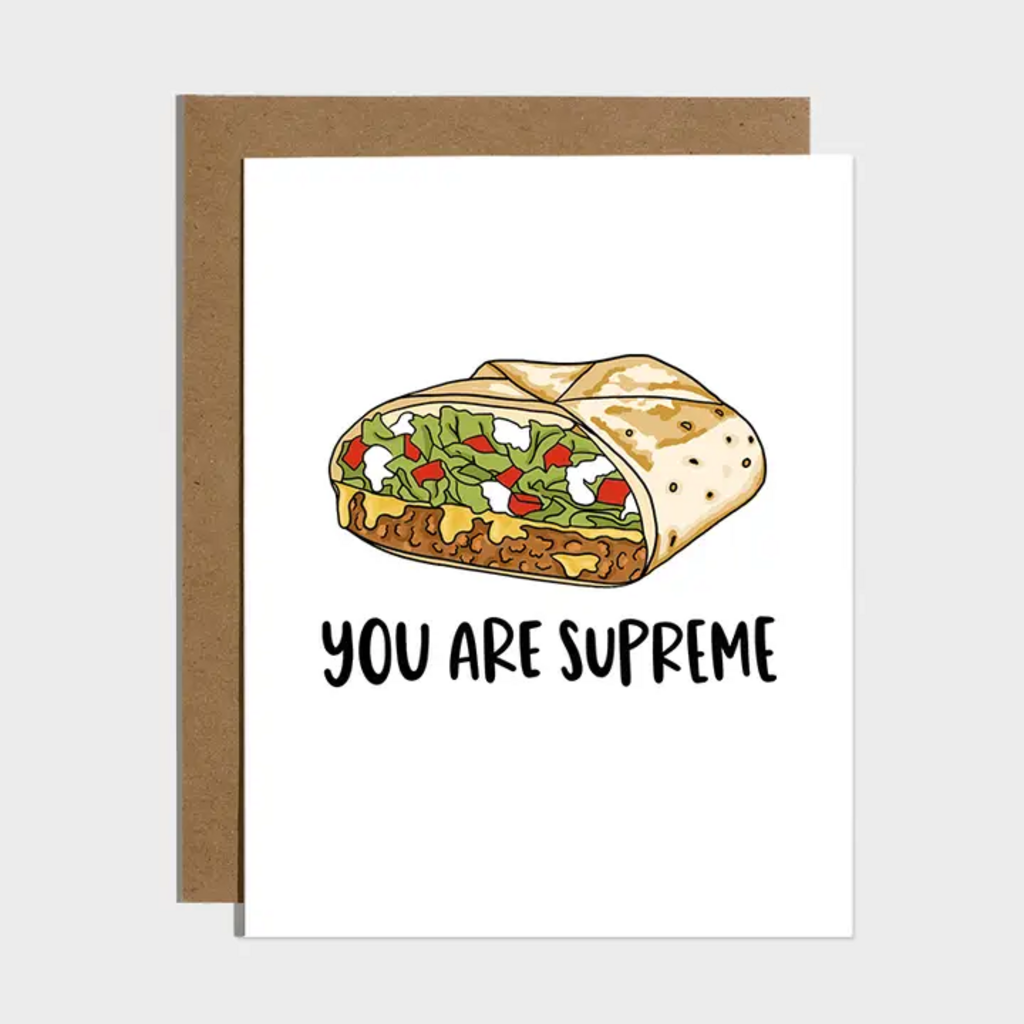 TACO BELL YOU ARE SUPREME LOVE CARD