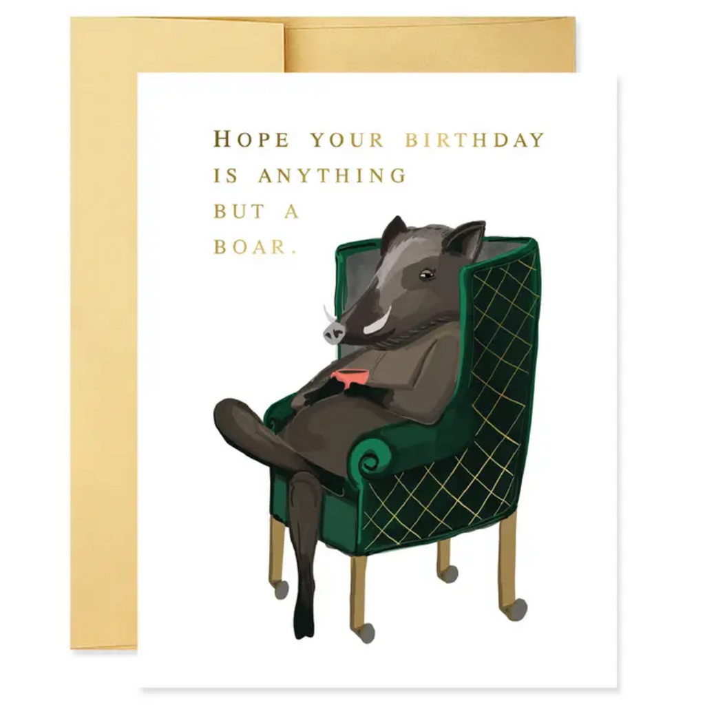 BIRTHDAY BOAR CARD