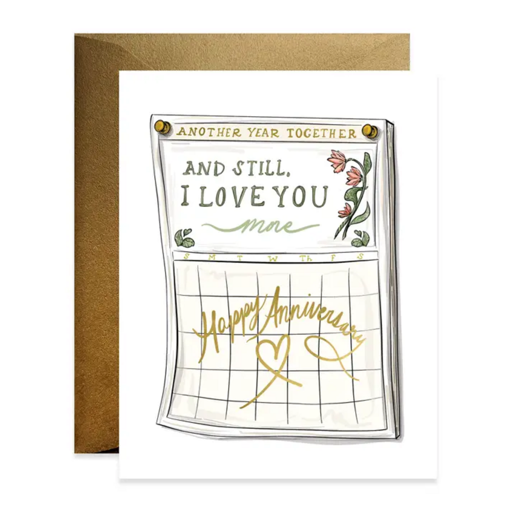 CALENDAR ANNIVERSARY CARD