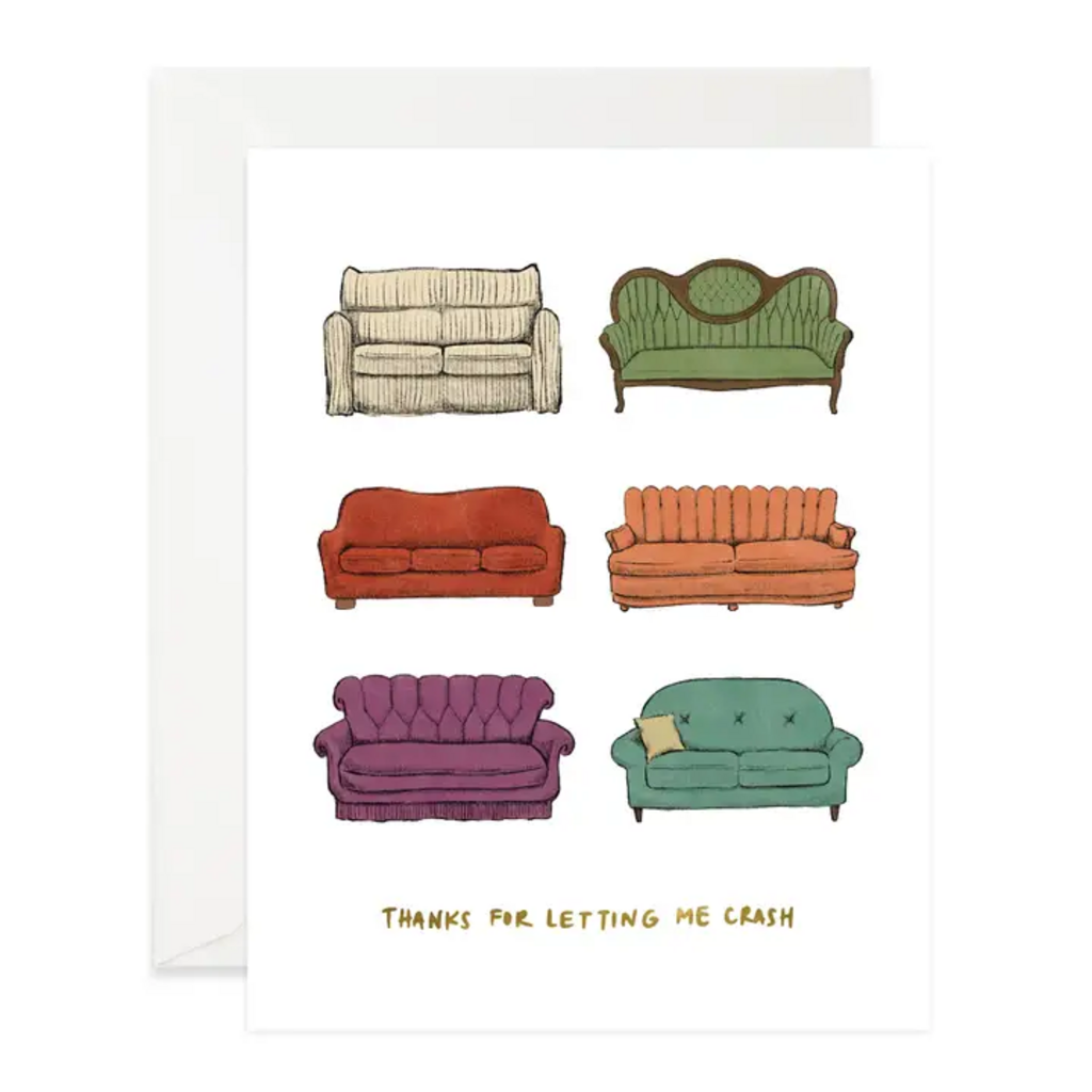COUCH CRASH THANK YOU CARD