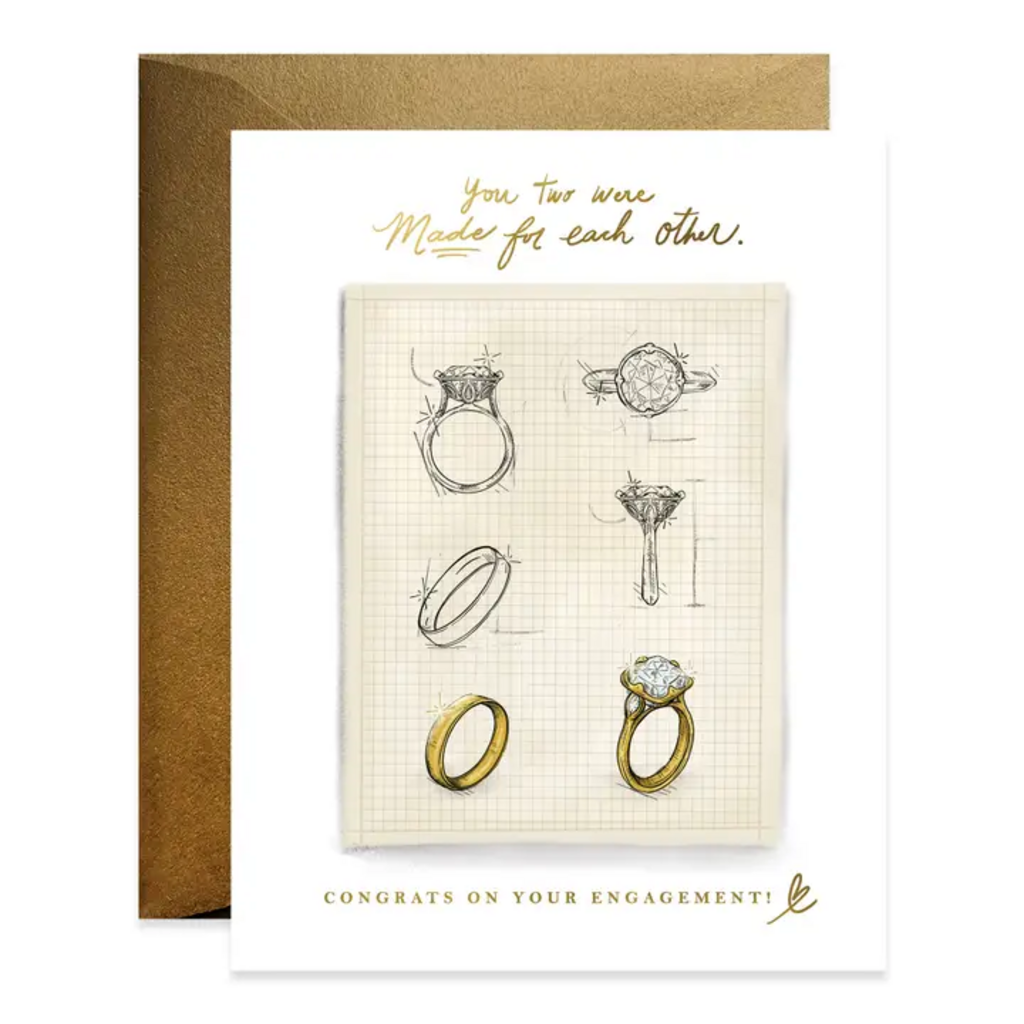 MADE FOR EACH OTHER ENGAGEMENT CARD