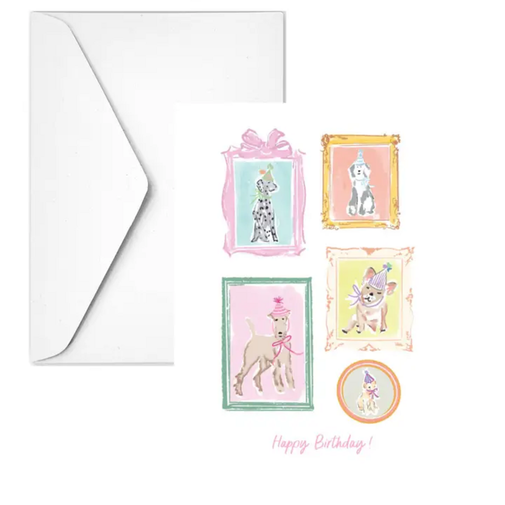 HAPPY BIRTHDAY DOG COLLAGE CARD