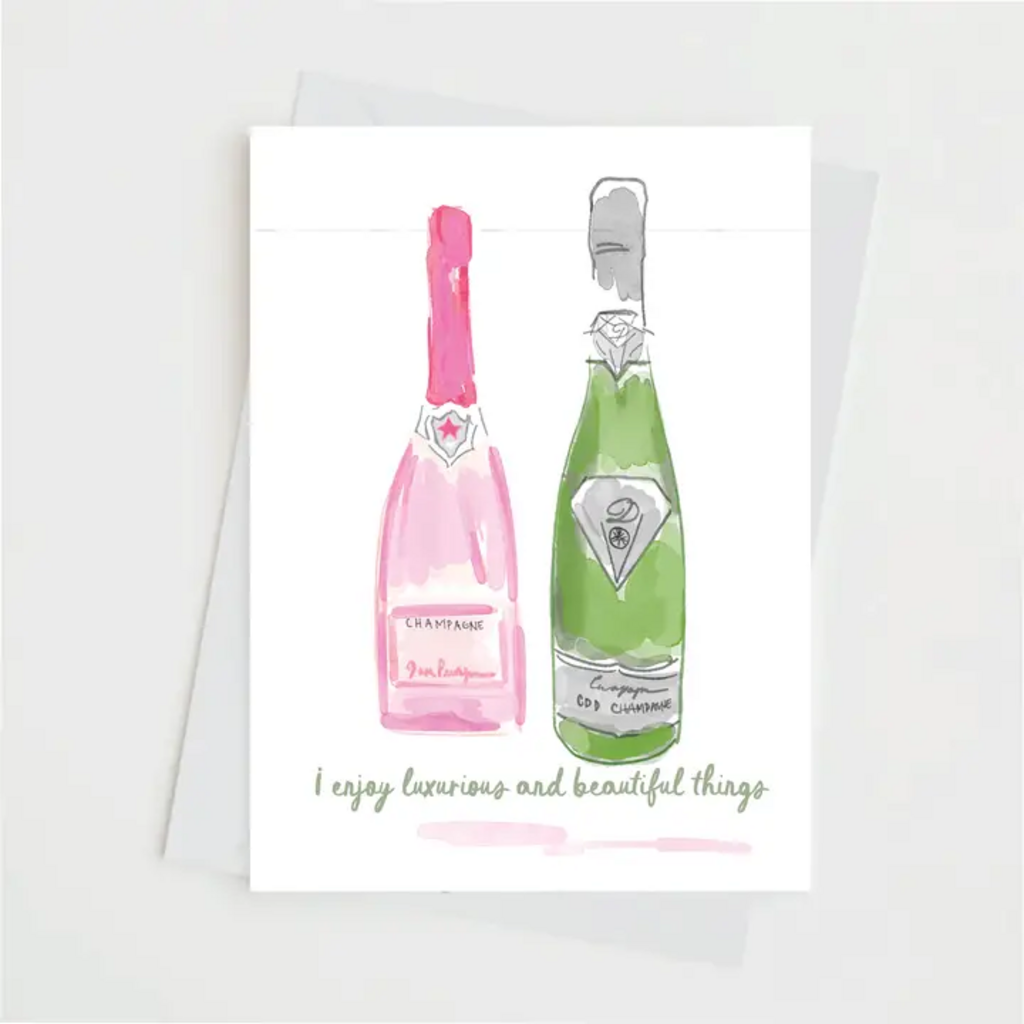 ENJOY LUXURIOUS THINGS CHAMPS CARD