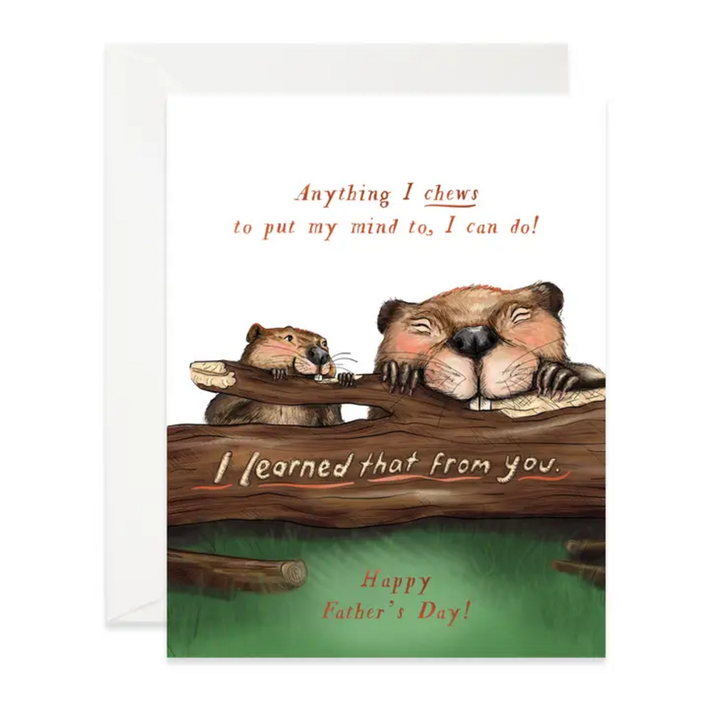 FATHER'S DAY BEAVERS CARD