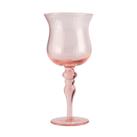 11.3OZ STEMMED BLUSH WINE GLASS