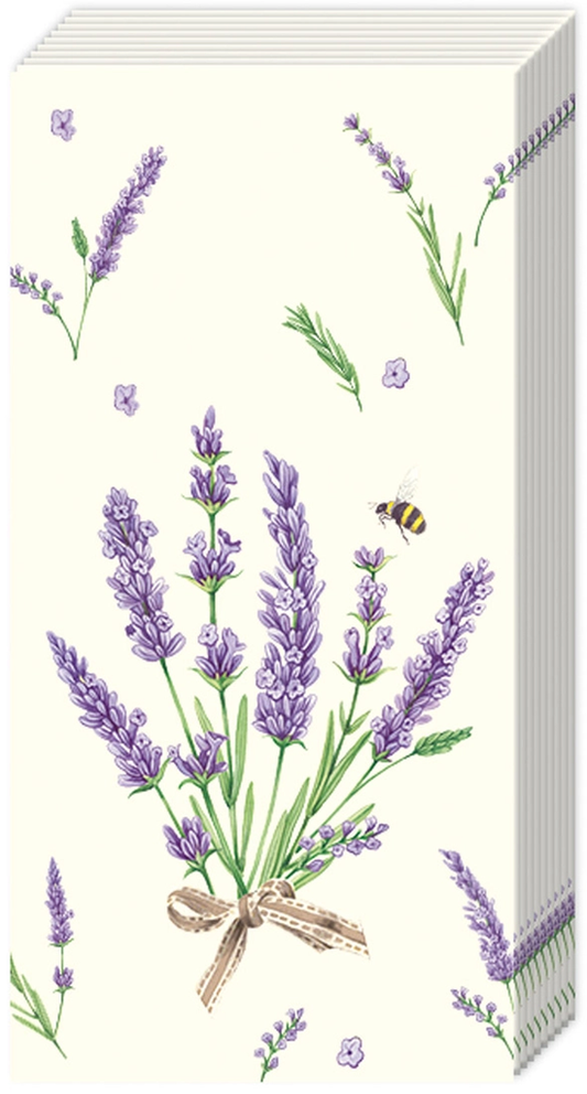 BOUQUET OF LAVENDER POCKET TISSUE