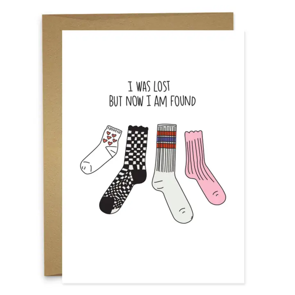 I WAS LOST NOW FOUND GREETING CARD