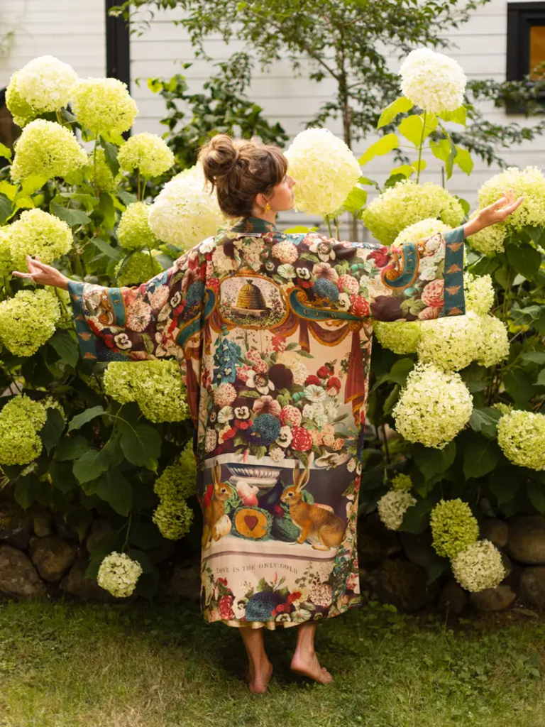 STAY GOLD OPERA DUSTER BAMBOO KIMONO W/BELT