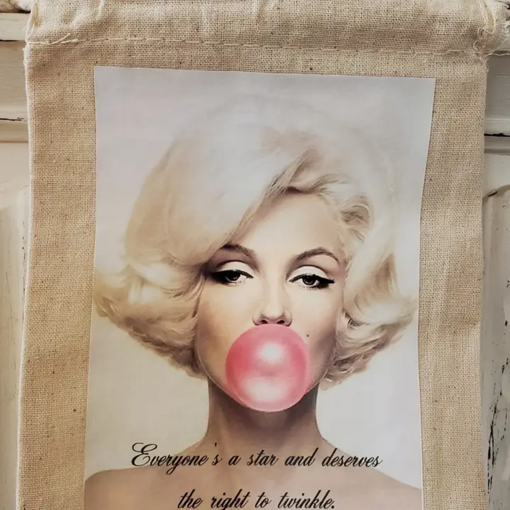 MARILYN MONROE CANVAS GIFT BAG
