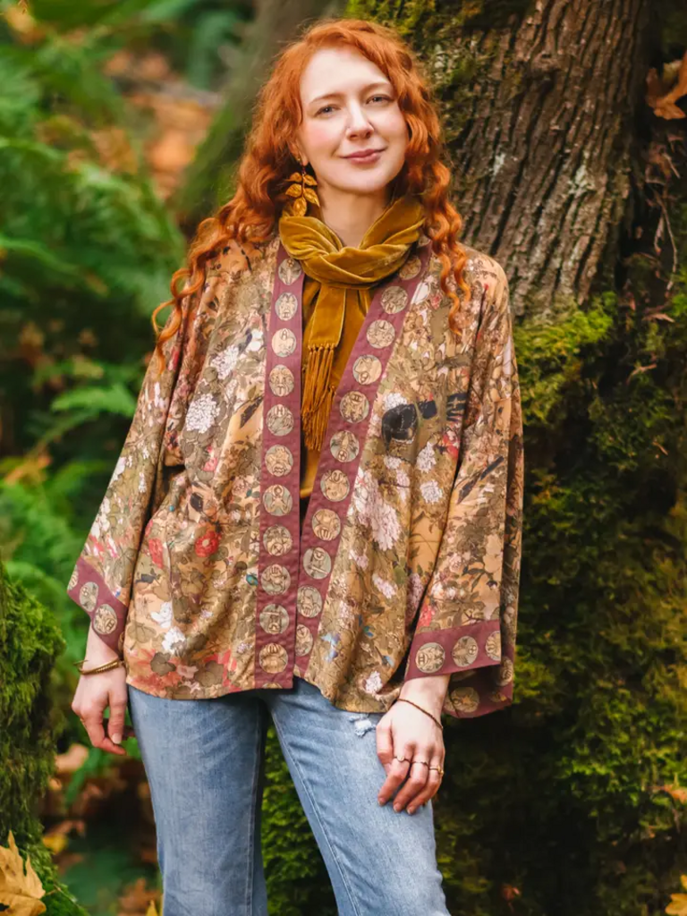 DREAMWEAVER ZODIAC CROPPED PIXIE BAMBOO KIMONO