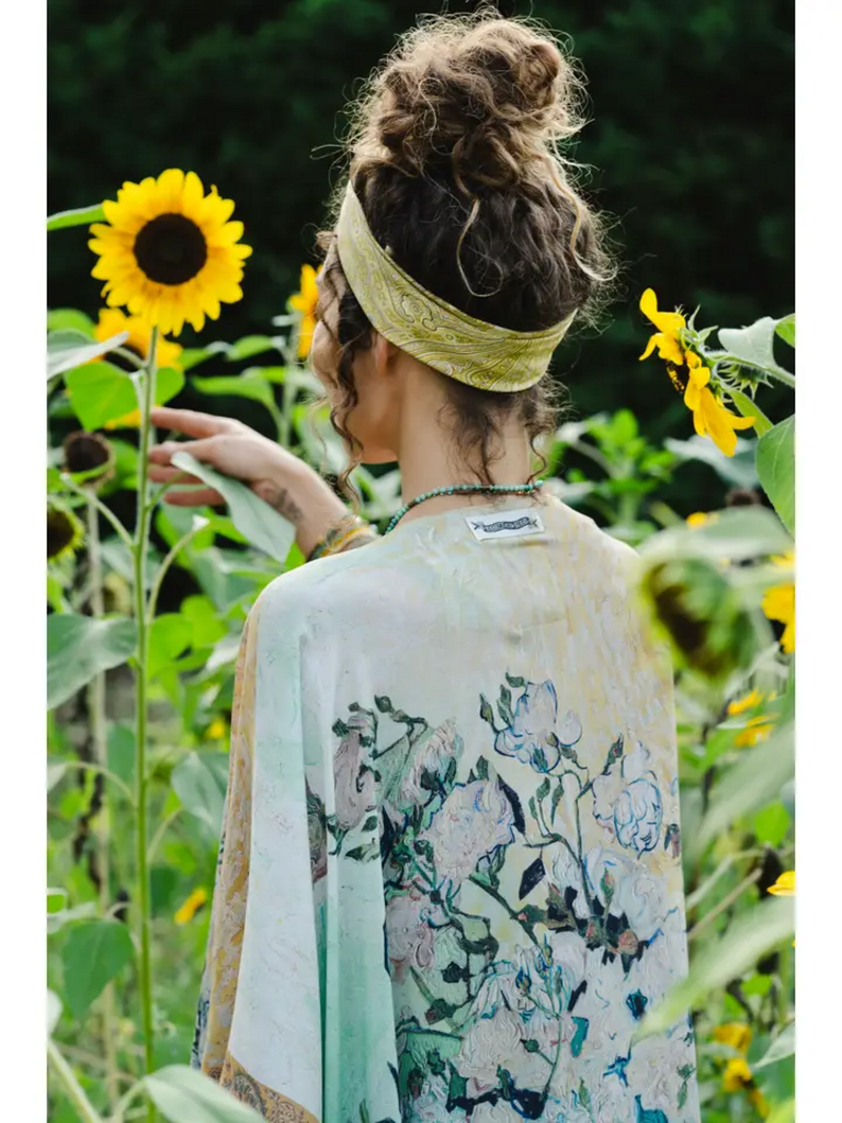 I PAINT MY DREAMS VAN GOGH GODDESS BAMBOO KIMONO