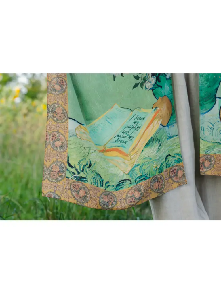 I PAINT MY DREAMS VAN GOGH GODDESS BAMBOO KIMONO