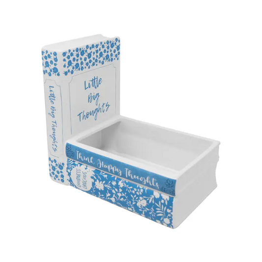 STACKED BOOKS CERAMIC PLANTER