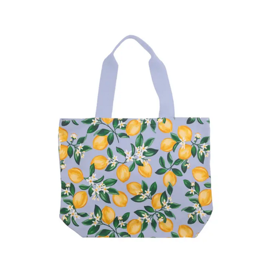 LEMONS ALLOVER CANVAS TOTE BAG