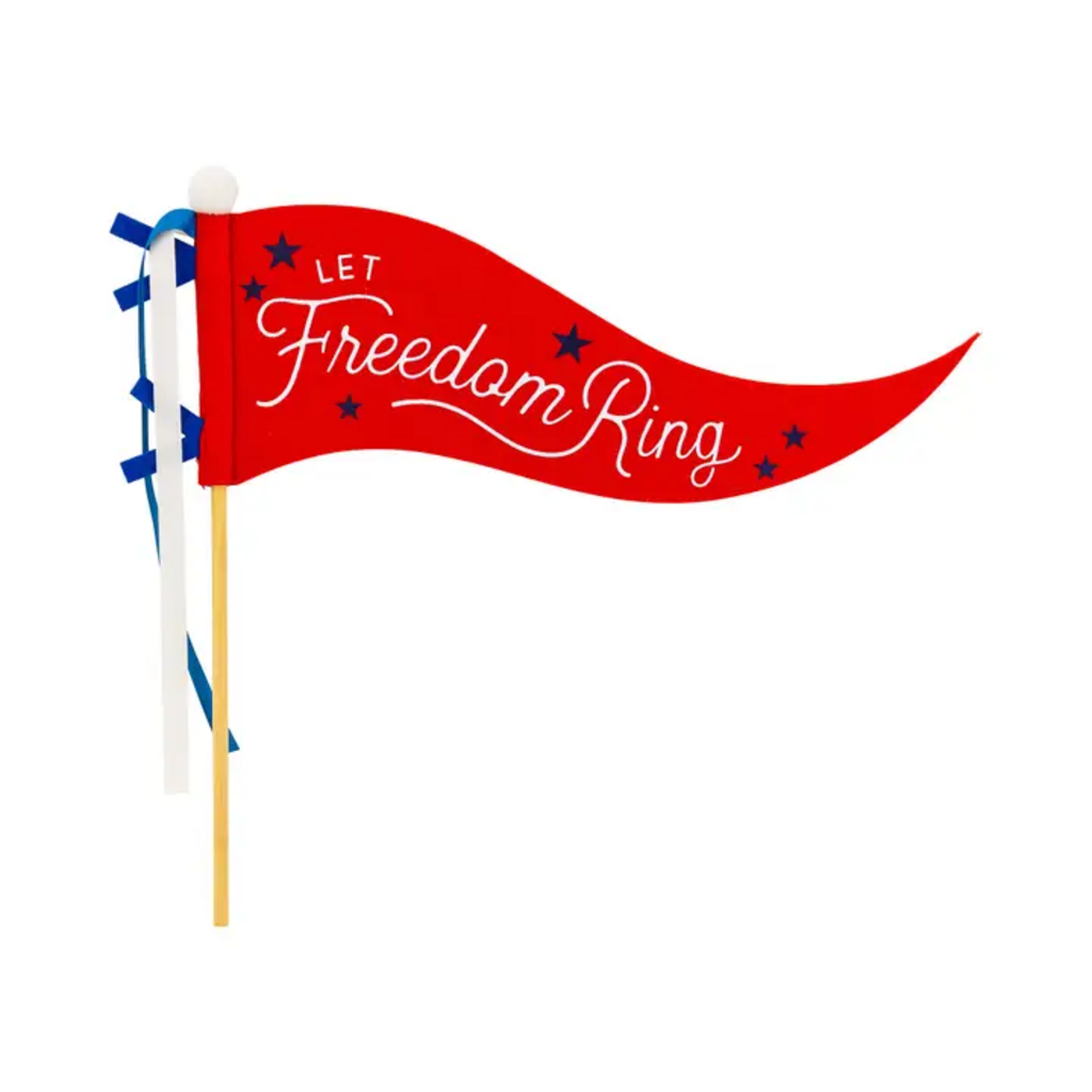FREEDOM RING FELT PENNANT BANNER