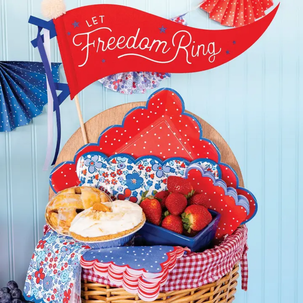 FREEDOM RING FELT PENNANT BANNER