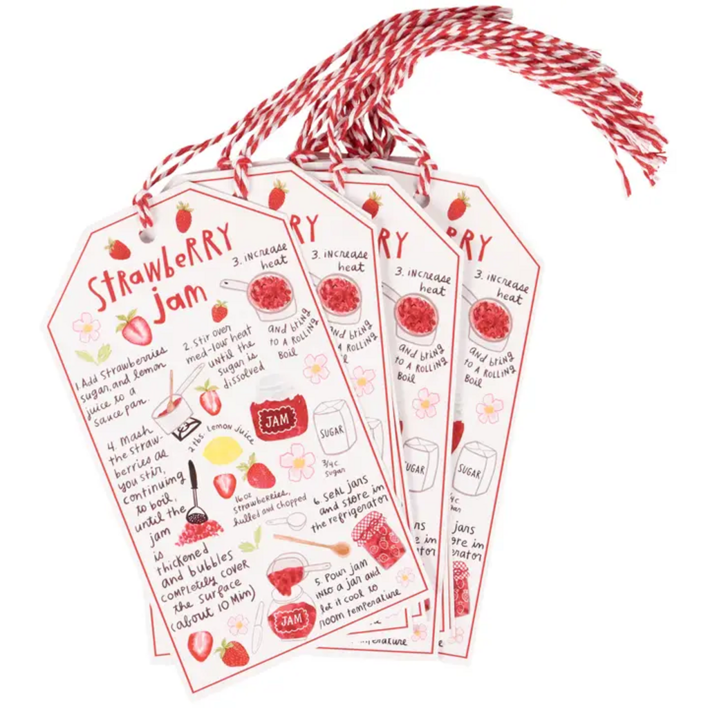 STRAWBERRY JAM GIFT TAG SET