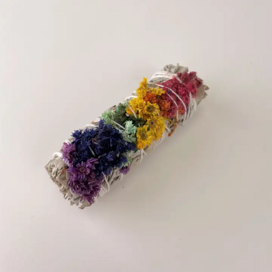 4" RAINBOW SAGE SMUDGE STICK