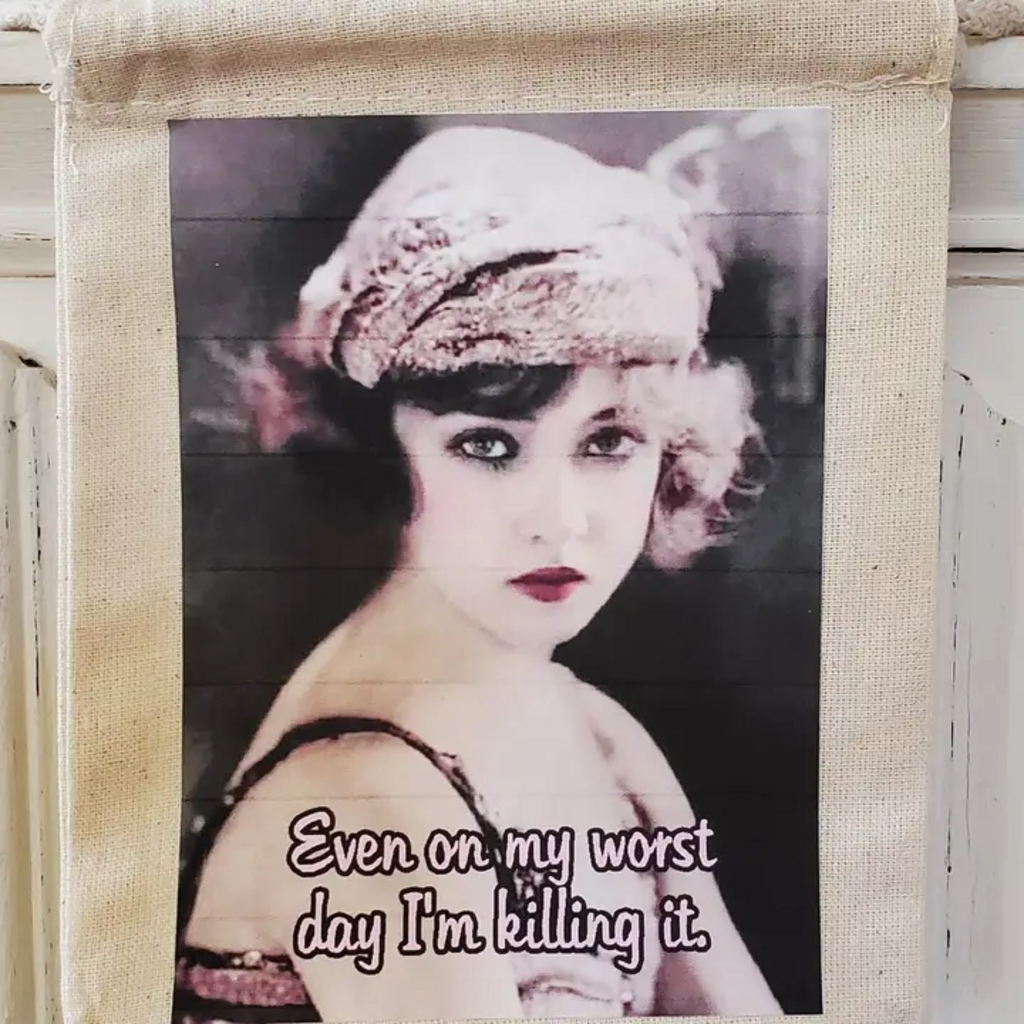 WORST DAY KILLING IT CANVAS GIFT BAG