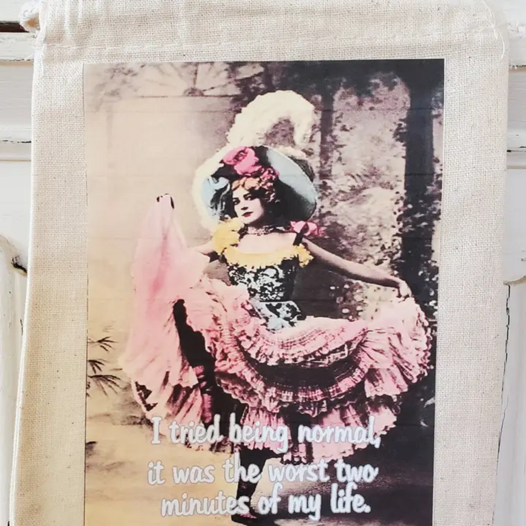 TRIED BEING NORMAL CANVAS GIFT BAG