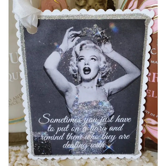 MARILYN MONROE REMIND THEM DEALING WITH GIFT TAG