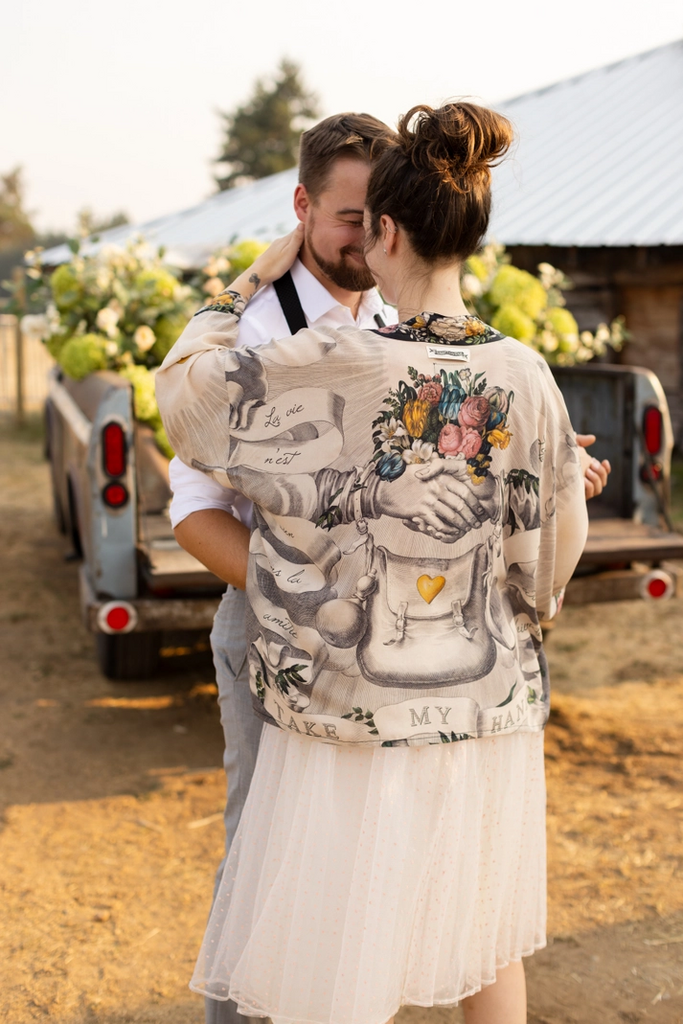 TAKE MY HAND BAMBOO PIXIE BOHO CROPPED KIMONO