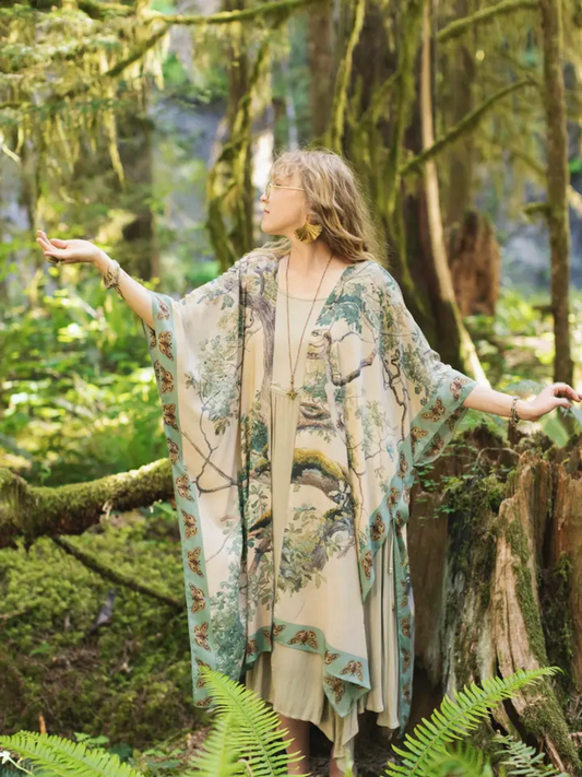 EARTH & SKY GODDESS BAMBOO KIMONO