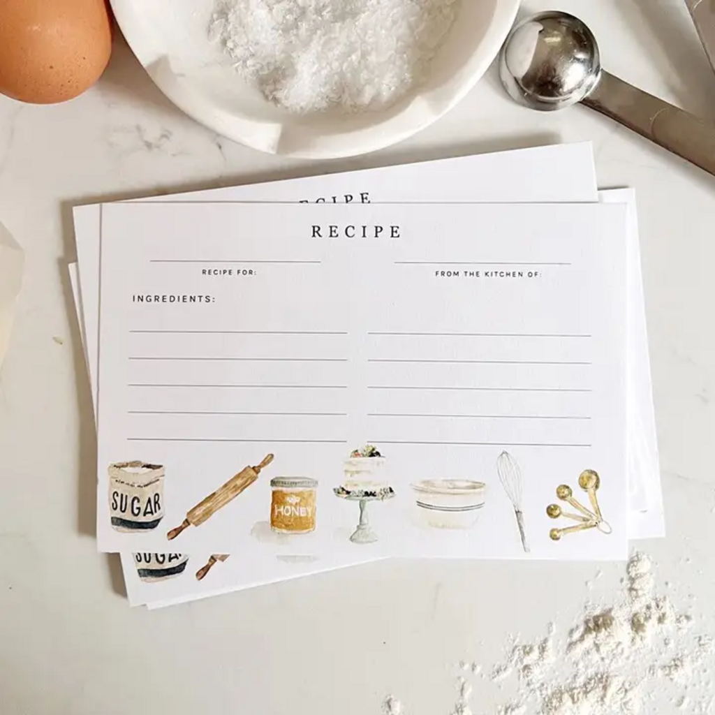 BAKING RECIPE CARDS