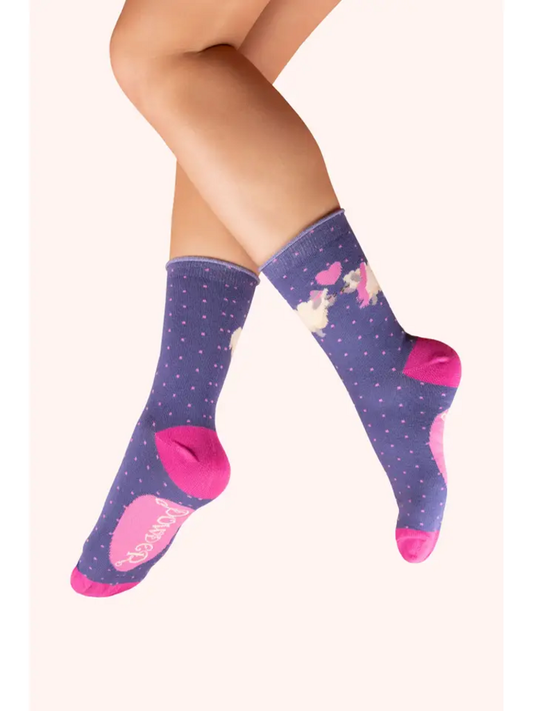 LOVELY SHEEP BAMBOO ANKLE SOCKS