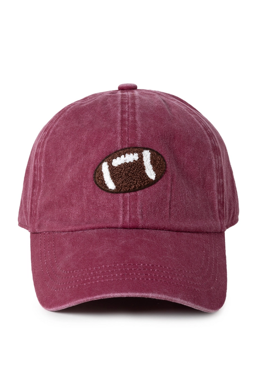 FOOTBALL WASHED BASEBALL CAP