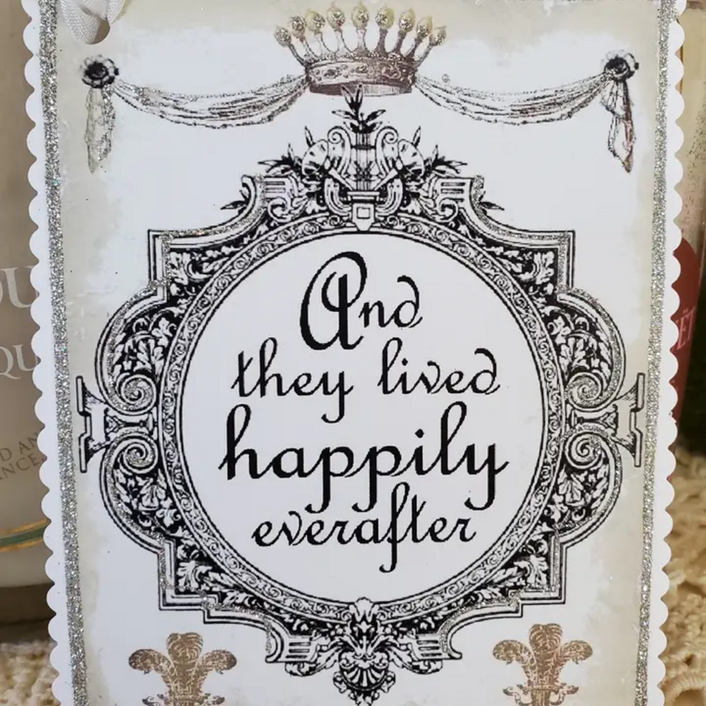 THEY LIVED HAPPILY EVERAFTER GIFT TAG