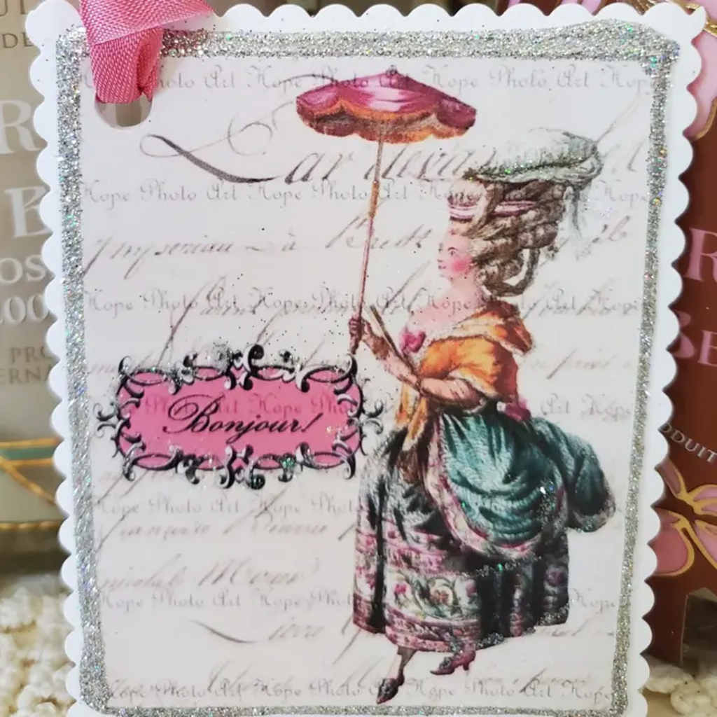 BONJOUR MARIE GIFT TAG