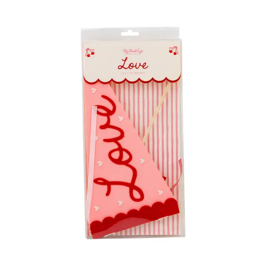 LOVE FELT PENNANT BANNER