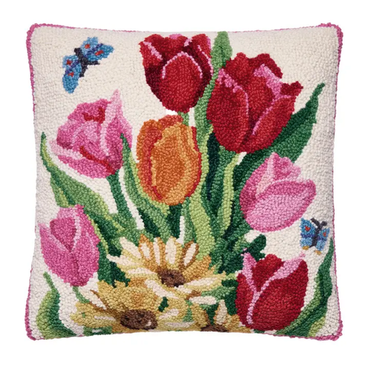 SPRINGTIME TULIPS PILLOW