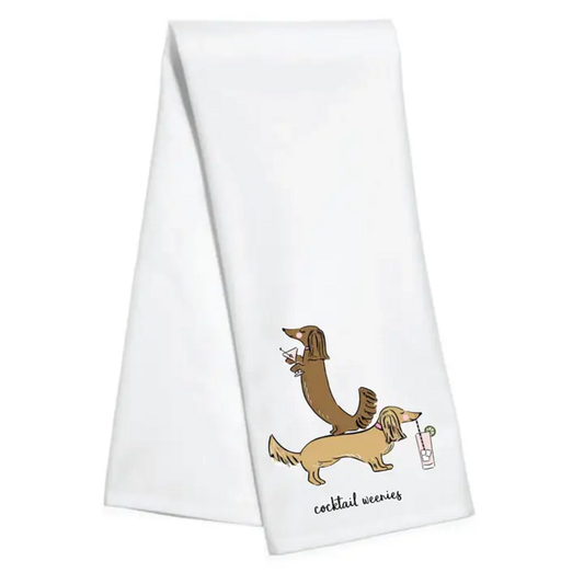 COCKTAIL WEENIES KITCHEN TOWEL